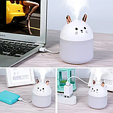 Зволожувач повітря Xo Humidifiers Cat з RGB підсвічуванням 300ml White (7_02005), фото 4