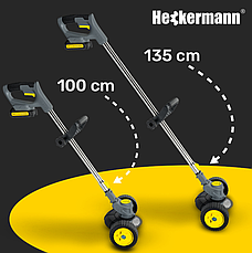 Коса акумуляторна на колесах Heckermann HY-2 2x акумулятори 24V 1500 mAh, фото 4