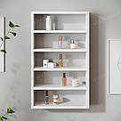 Полиця для лаків на стіну, поличка з натурального дерева на 5 рядів, сосна., фото 7