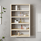 Полиця для лаків на стіну, поличка з натурального дерева на 5 рядів, сосна., фото 8