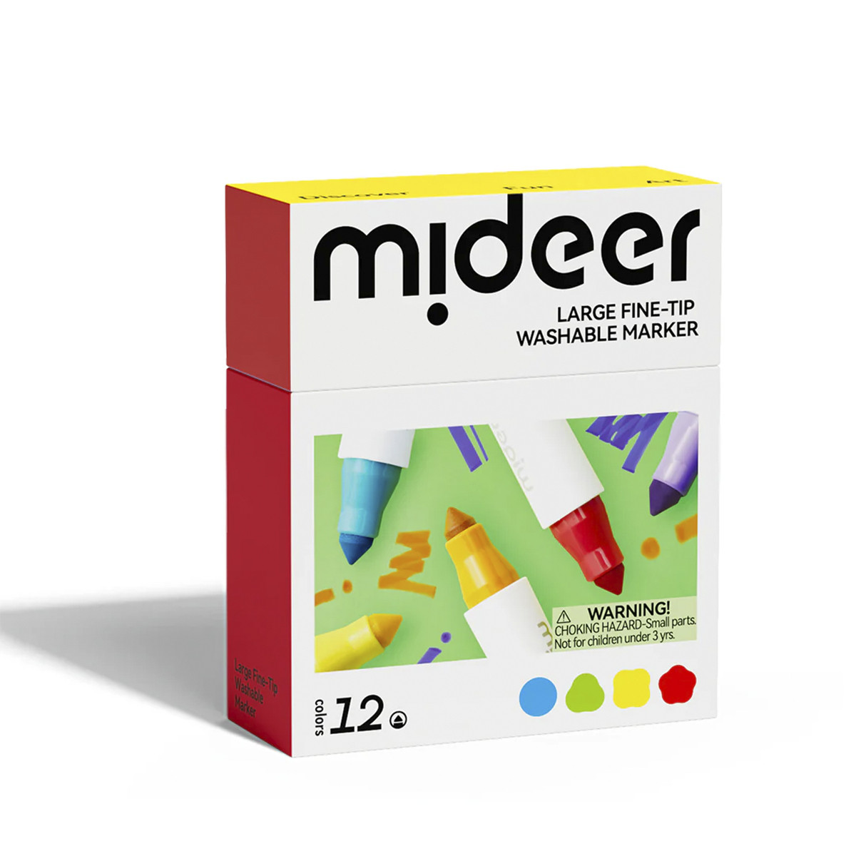 Маркери дитячі-універсальні фломастери, 12шт Mideer (склад), фото 1