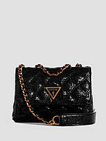 Жіноча сумка Guess Giully Tweed Mini Convertible Crossbody 14623102 чорна