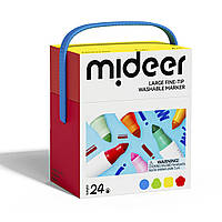Маркери дитячі-універсальні фломастери, 24шт Mideer (склад)