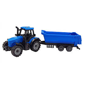 Дитячий іграшковий трактор з причепом Bambi 5279-92BD(Blue-1) , Toyman