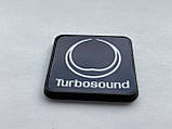 Значок, наклейка, логотип 42x42mm на сітку колонки Turbosound, фото 2