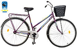 Міський 28 Люкс Україна ХВЗ жіночий дорожній велосипед Харків заводський оригінал Lux 65 з кошиком