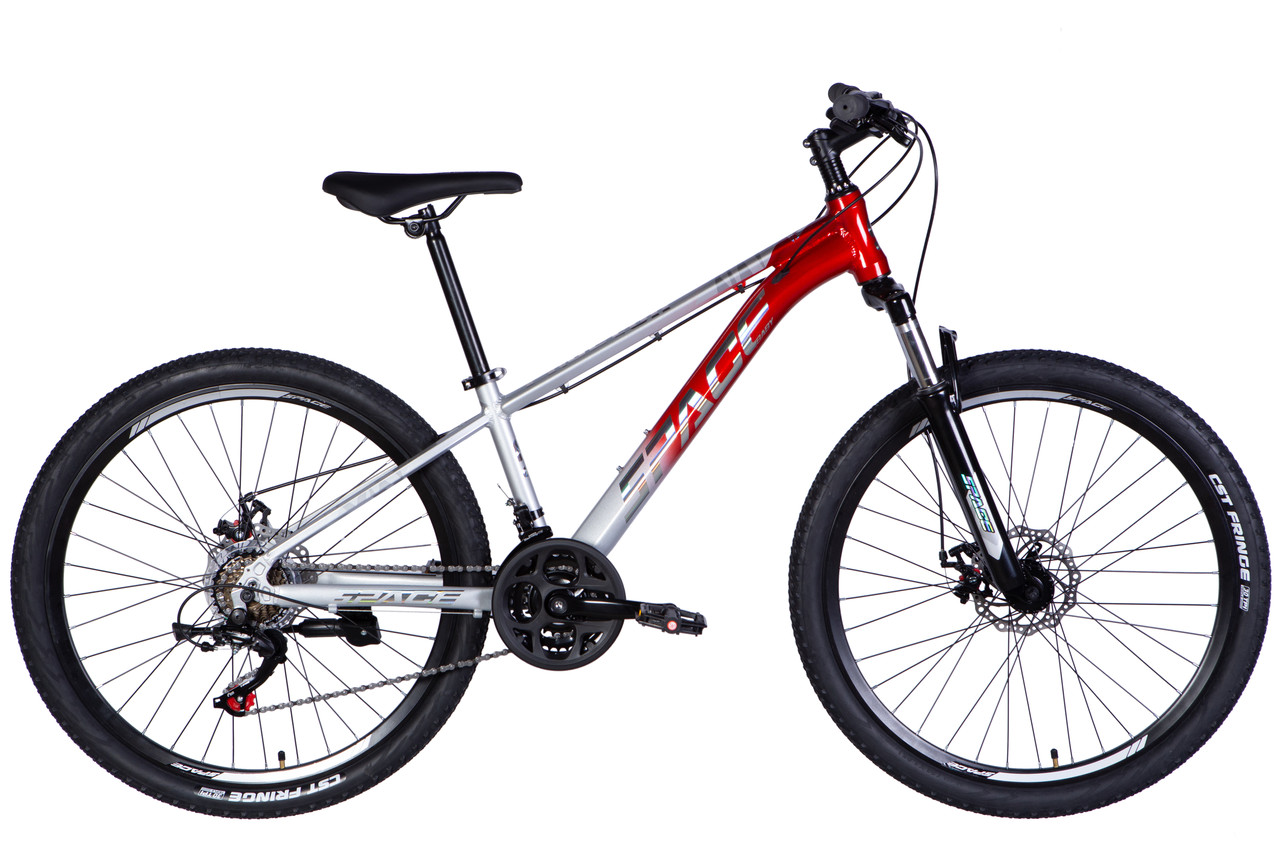 Велосипед 26" SPACE PHAETON DD FR 2025 рама - 13" сріблясто-червоний