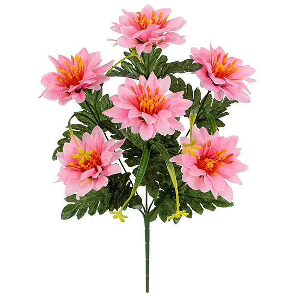 Штучні квіти букет хризантеми ананасні, 44см, фото 1