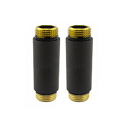 Подовжувач  ЗЗ (1/2" x 1/2")  50 mm, чорний структурний (2 шт)