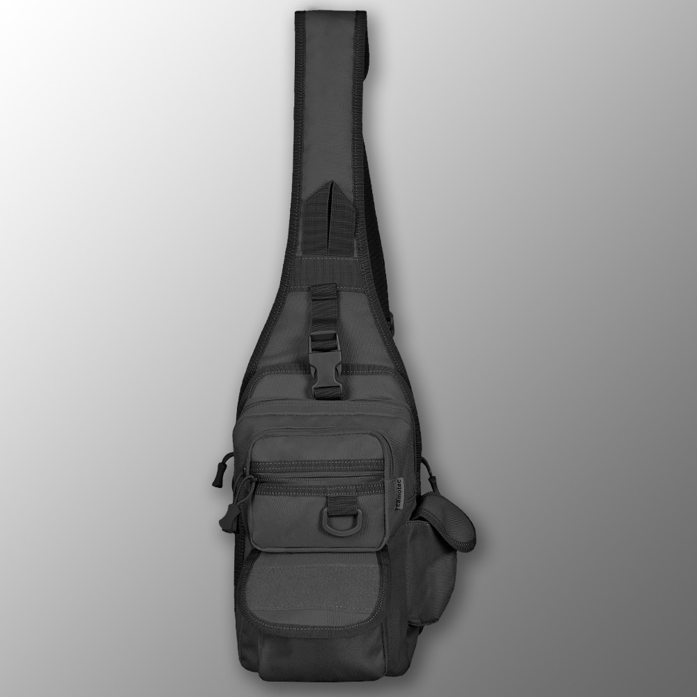 🔥 Сумка слінг "Silver Knight - Hunter" 5 літри (чорна) однолямковий рюкзак, зсу, поліції, нацгвардії, фото 1