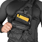 🔥 Сумка слінг "Silver Knight - Hunter" 5 літри (чорна) однолямковий рюкзак, зсу, поліції, нацгвардії, фото 7