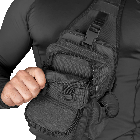 🔥 Сумка слінг "Silver Knight - Hunter" 5 літри (чорна) однолямковий рюкзак, зсу, поліції, нацгвардії, фото 6