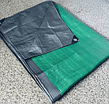 Тент 15х20м від дощу 150g\m2. Повний розмір та щільність ТМ "Shadow". Колір: Сіро/зелений., фото 2