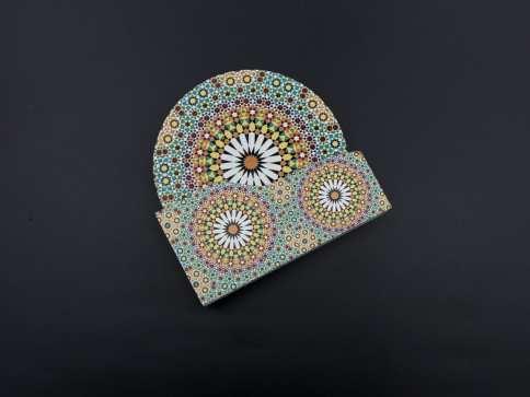 Підставка під гаряче, дерев'яна, кругла, 6шт у наборі (105х5мм) / Підставка під гаряче, дерев'яна, кругла, 6шт у наборі (105х5мм), фото 1