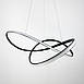 Підвісна люстра TRIO COURSE в чорному каркасі Ø 60 см | Line F | Арт. SG6-600 BK, фото 8