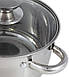 Каструля Ofenbach Casserole з нержавіючої сталі 2400мл зі скляною кришкою, фото 3
