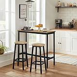 Барний стіл та 2 барні стільці Leobert Kidol в стилі Loft натуральний, фото 2