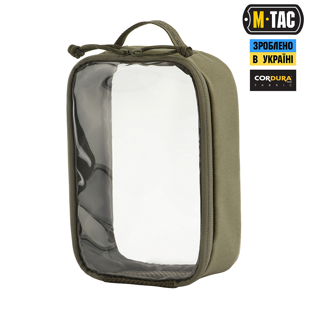 Органайзер утилітарний прозорий M-Tac Elite S (22х14 см) Black