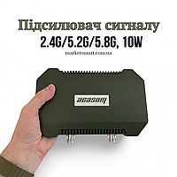 Антена-підсилювач ACASOM ROC-4 Green N-Type – тридіапазонний Booster для дронів DJI, Autel (2.4G/5.2G/5.8G)
