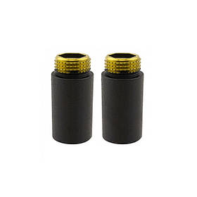 Подовжувач ВЗ (M22" x 1/2") 40 mm, чорний структурний (2 шт)