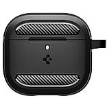 Чохол Spigen для Apple AirPods 4 - Rugged Armor, Matte Black (ACS08642), фото 2