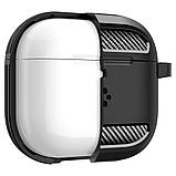 Чохол Spigen для Apple AirPods 4 - Rugged Armor, Matte Black (ACS08642), фото 3