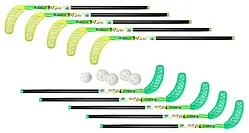 Набір Unibros FIBER 95 см (10 палиць + 5 м'ячів)