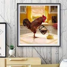 Алмазна мозаїка "Товорчий півень", картина стразами. 20*30 см
