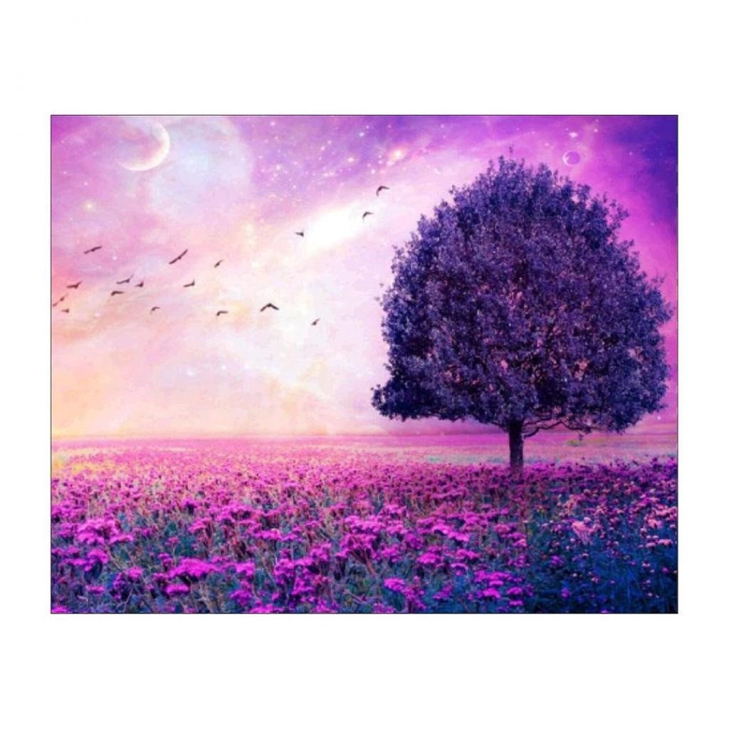 Алмазна мозаїка "Чарівне дерево", картина стразами. 20*30 см
