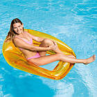 Надувне комфортне крісло зі спинкою та сітчастим дном 104x102 см Intex 56802 Надувне крісло для плавання, фото 4