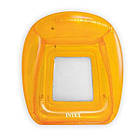 Надувне комфортне крісло зі спинкою та сітчастим дном 104x102 см Intex 56802 Надувне крісло для плавання, фото 5