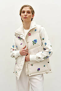 Жіноча безрукавка молочна MKRM4245-1