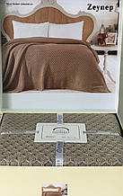 Темно-бежевий, в'язаний плед, євро розмір, Pomeo Home, Туреччина.