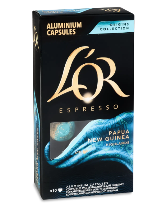 Кава в капсулах Nespresso L`OR Popua New Guinea 10шт