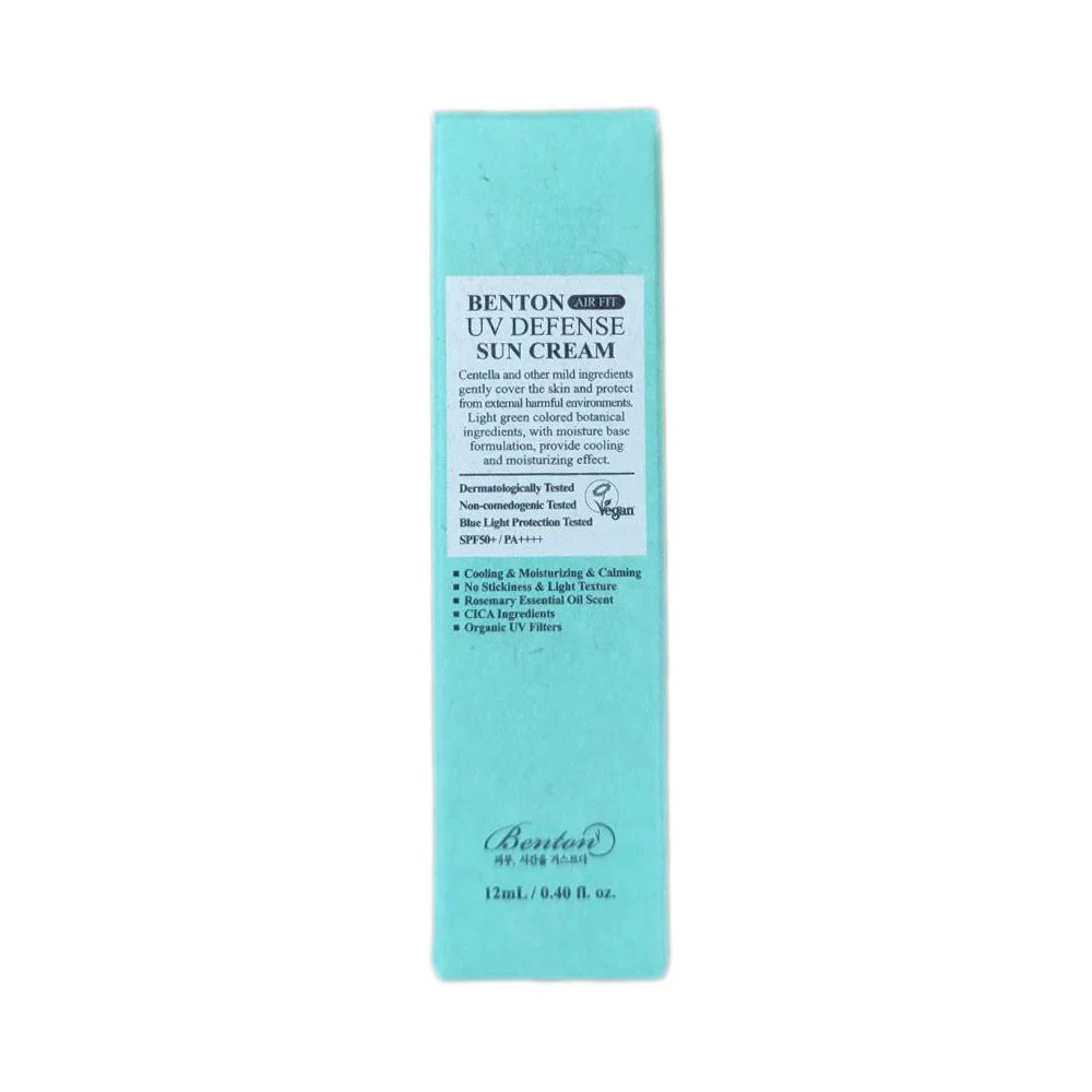 Легкий сонцезахисний крем із Центеллою Benton Air Fit UV defense Sun Cream SPF50+/PA++++ (12 ml)