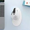 Мишка Бездротова Bluetooth Delux M618 XSD Seeker Анатомічна Вертикальна Ергономічна для ПК ноутбука Універсальна Біла, фото 6