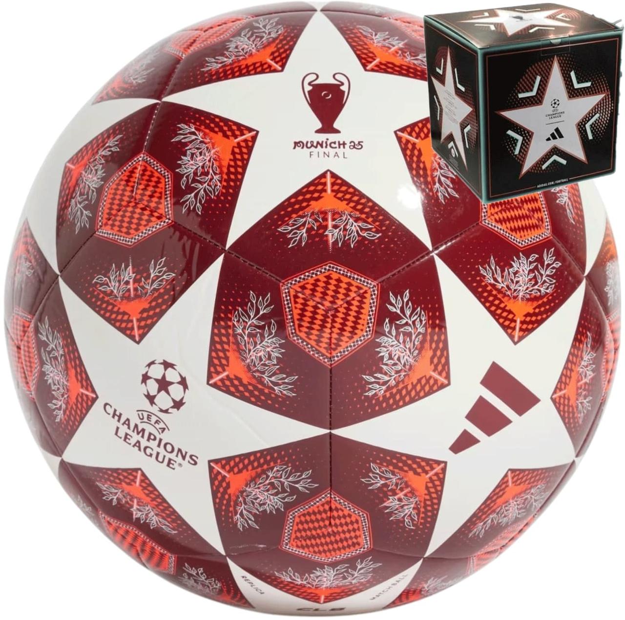 М'яч для футболу Adidas Finale 2025 Munich Club JH1284 (розмір 5)
