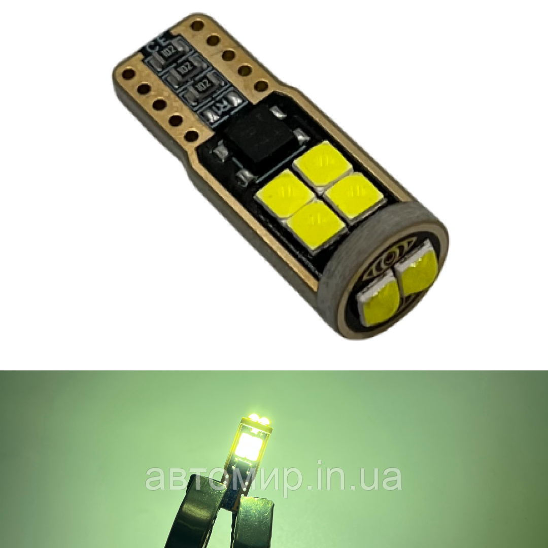 Світлодіодна автомобільна лампа T10 6 SMD з CANBUS обманкою 12V