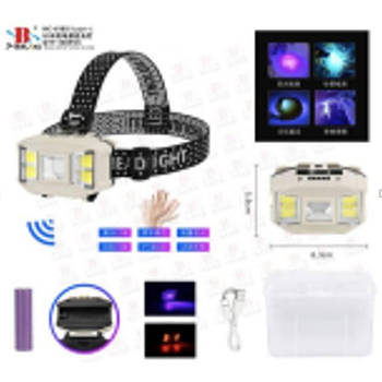 Налобний Ліхтарик HC 617 COB Сенсор RED/BLUE WARNING HC 617 Лучшая цена