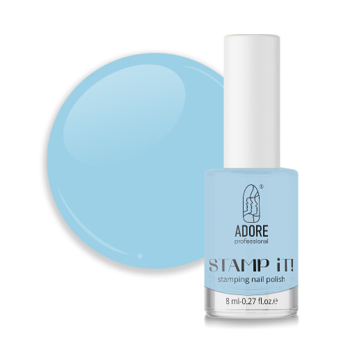 Лак для стемпінгу Adore Stamp №17 Baby Blue 8 мл