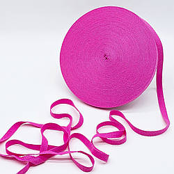Кіперна стрічка ХБ / колір насичено-рожевий / ширина 1 см / замовлення від 1 метра