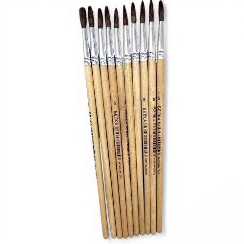 Набір пензликів "Білка №5", 10 шт [tsi261008-TSI], фото 1