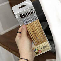 Набір пензликів "Білка №5", 10 шт [tsi261008-TSI], фото 2