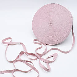 Кіперна стрічка ХБ / колір пудра / ширина 1 см / замовлення від 1 метра