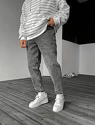 Джинси демісезонні чоловічі в стилі MOM  | Джинсові чоловічі штани МОМ ЛЮКС