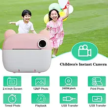 Дитячий фотоапарат із миттєвим друком DIY Instant Digital Camera YU227