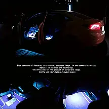 Підсвітка на 4 смуги в салон автомобіля від прикурювача з пультом AUTOMOBILE ATMOSPHERE LAMP A8 YU227, фото 5