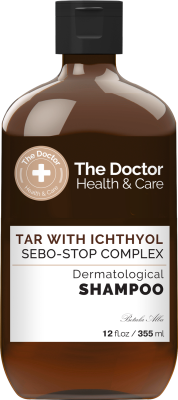 Шампунь The Doctor Health&Care Tar with Ichthyol + Sebo-Stop complex Проти лупи 946 мл