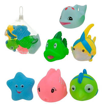 Іграшка пищалка Морські рибки 6шт HY930-32 G-Rich