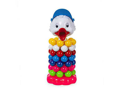 Пірамідка дитяча пластикова Кулька №2 (качечка хлопчик) арт.1813 ТМ BAMSIC FG